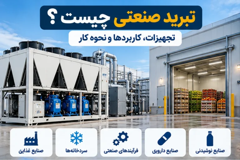 تبرید صنعتی چیست تجهیزات کاربردها و نحوه کار