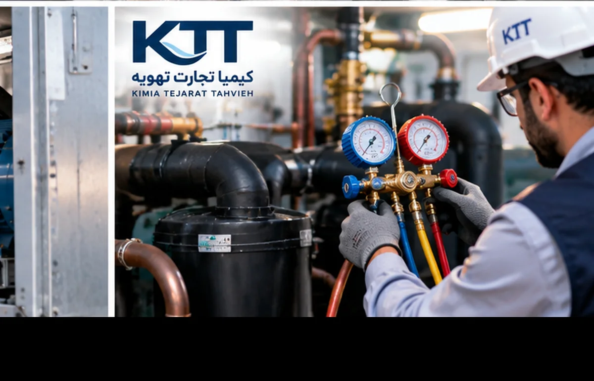 عیب‌یابی مدار سرمایش با گیج‌های فشار توسط تکنسین
